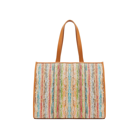 Borsa Donna modello shopper intrecciato