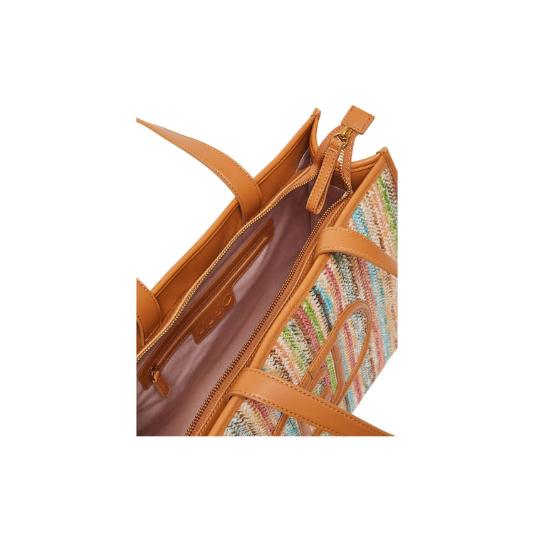 Sac cabas tissé femme