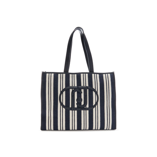 Borsa Donna modello shopper a righe