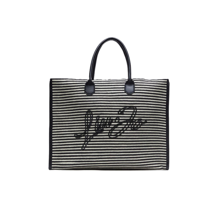 Women's bag with sequined logo