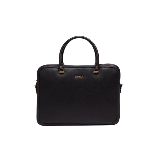 Women's handbag with metal logo