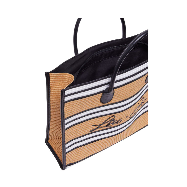 Large women's bag with embroidered logo