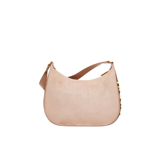Borsa a Spalla Effetto Suede Donna - Caffellatte