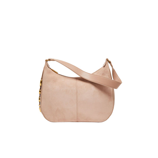 Borsa a Spalla Effetto Suede Donna - Caffellatte