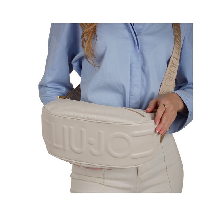 Women's bag with logoed shoulder strap