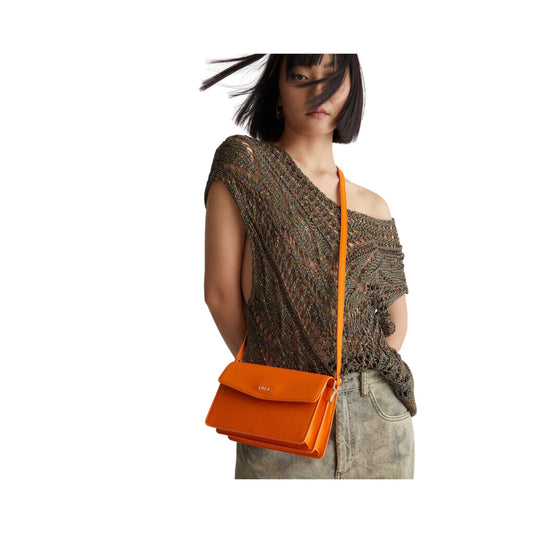Solid color women's shoulder bag