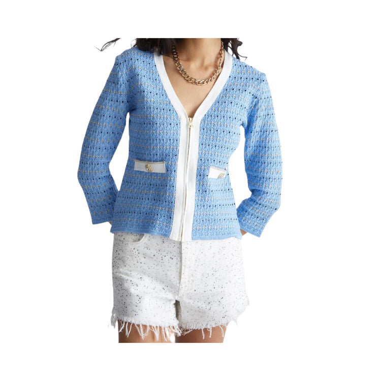 Giacca Donna in maglia jacquard