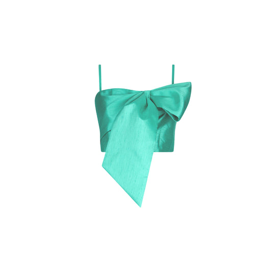 Top Donna con fiocco Verde