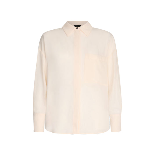 Camicia oversize Donna Beige chiaro