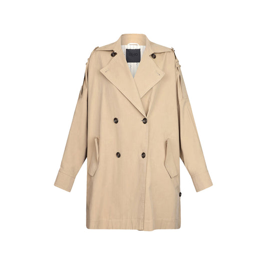 Trench da Donna in gabardine beige
