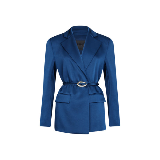 Blazer Donna con cintura in vita Blu