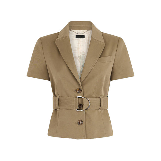 Giacca da Donna con cintura Beige