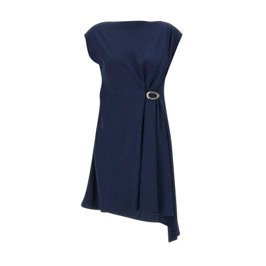 Abito Donna con fondo asimmetrico Blu