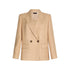 Blazer Donna doppiopetto tinta unita beige 