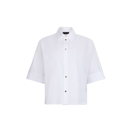 Camicia Donna boxy in cotone Bianco