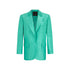 Blazer Donna monopetto in shantung verde