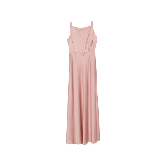 Abito lungo Donna in raso rosa