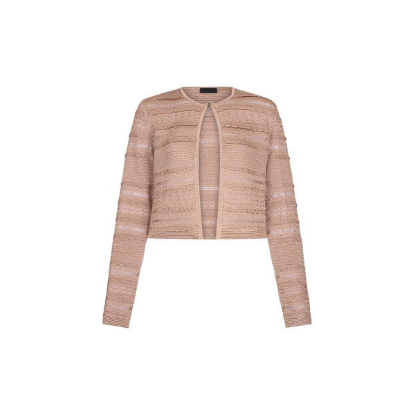 Cardigan Donna in maglia con trafori