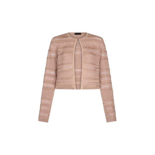 Cardigan Donna in maglia con trafori