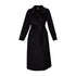 Cappotto Donna misto lana con cintura Nero