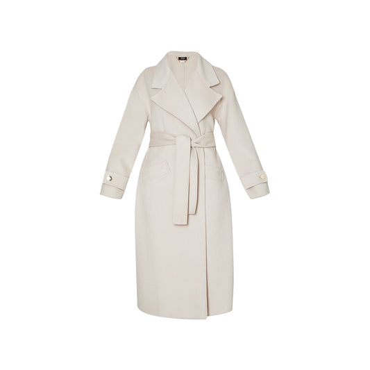 Cappotto Donna in misto lana con cintura