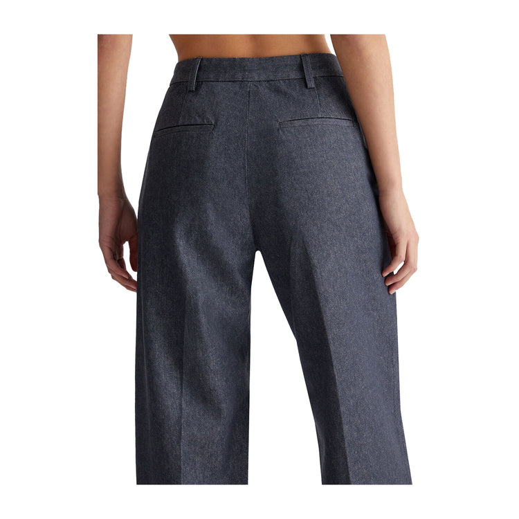 Pantaloni Donna in Denim Grigio dettaglio retro