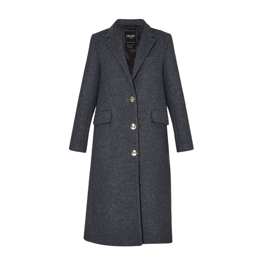 Cappotto Slim Donna in misto lana Grigio