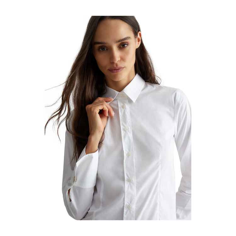 Camicia Donna con polsi con gemelli logati