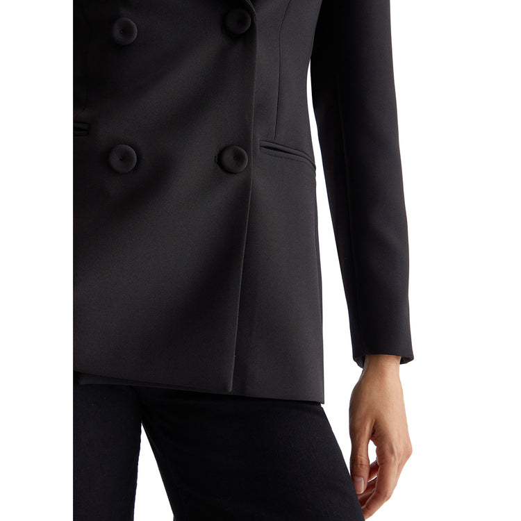 Blazer Donna doppiopetto Nero dettaglio