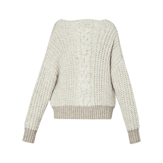 Maglione in misto lana Beige