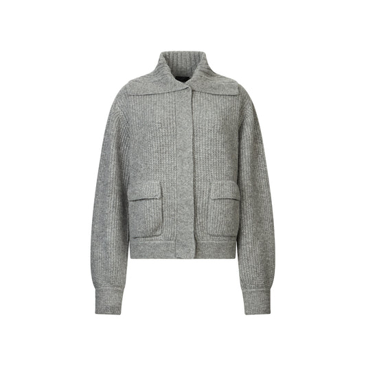 Cardigan Donna in misto lana Grigio