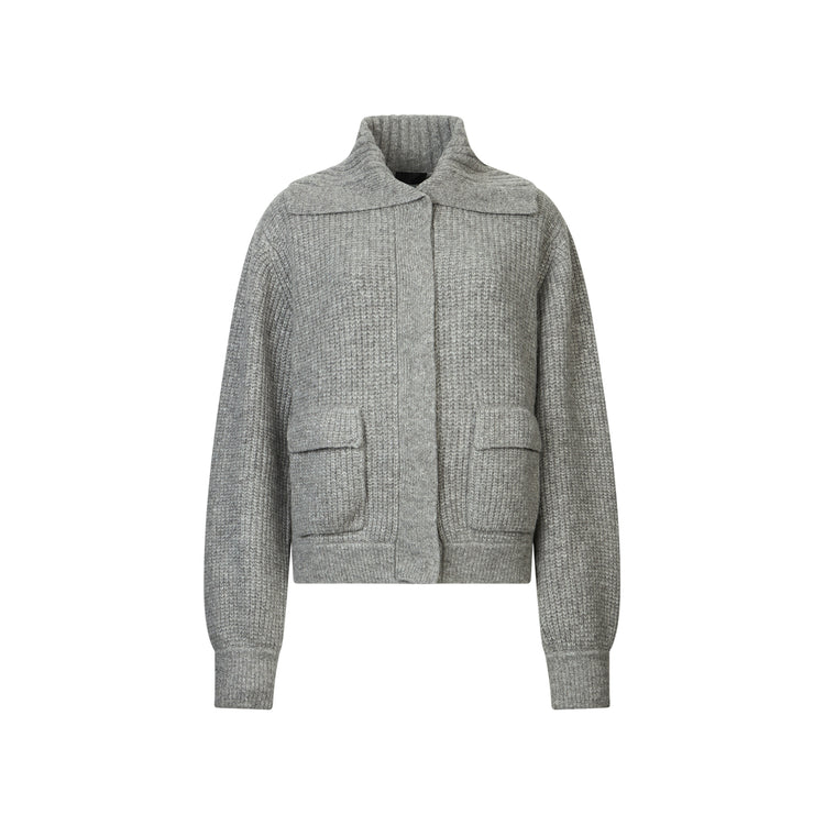 Cardigan Donna in misto lana Grigio