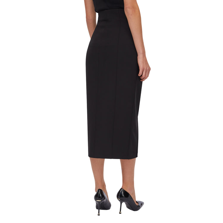 Gonna lunga Donna con zip davanti modella retro