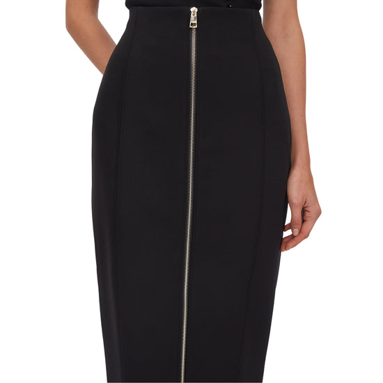 Gonna lunga Donna con zip davanti dettaglio