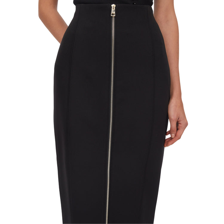 Gonna lunga Donna con zip davanti dettaglio