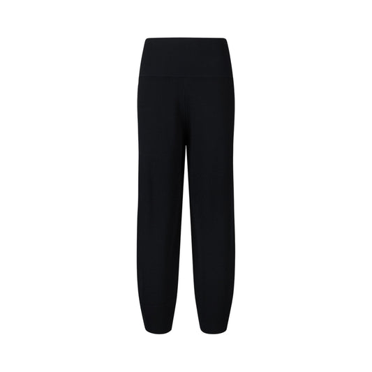 Pantaloni Donna in maglia di misto viscosa nero