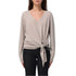 Maglia Donna con nodo al fondo Beige