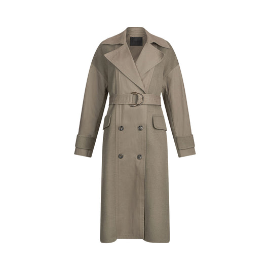 Trench da Donna doppiopetto in lana