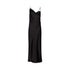 Abito Donna lungo elegante in raso nero