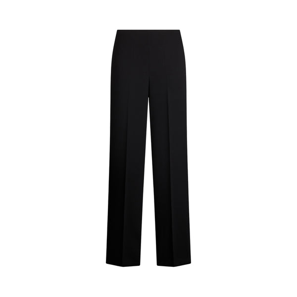 Pantaloni Donna a palazzo in envers satin nero