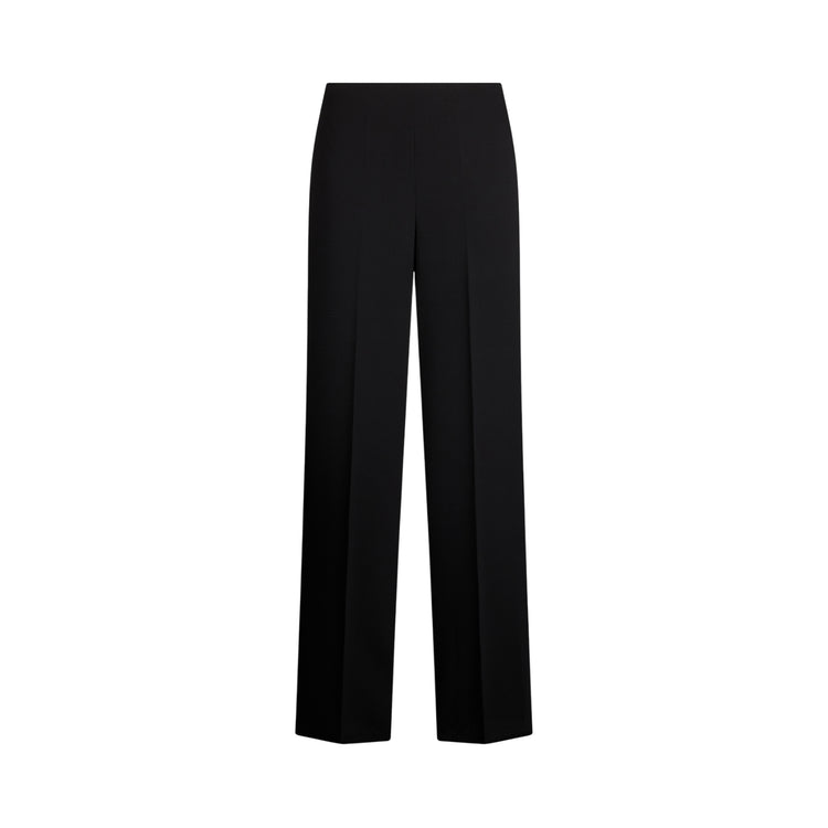 Pantaloni Donna a palazzo in envers satin nero