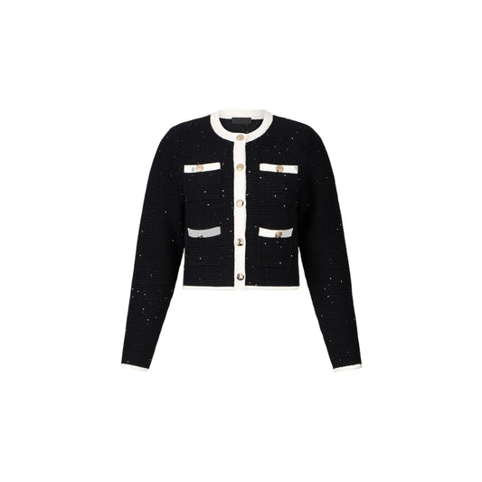 Giacca Donna in lurex con bottoni Nero