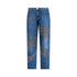 Jeans Donna balloon con borchie e strass