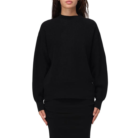 Maglia Donna in lana e cashmere con cut-out Nero