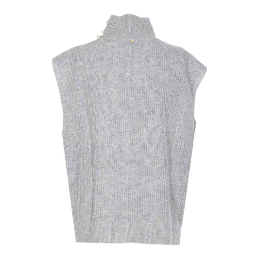 Maglia Donna con maniche ad aletta Grigio retro