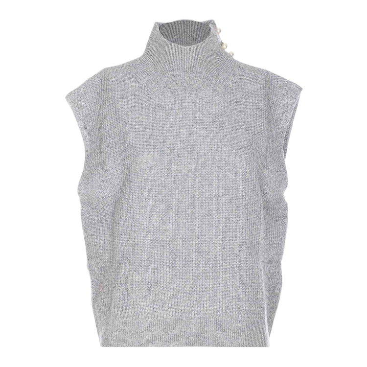 Maglia Donna con maniche ad aletta Grigio
