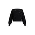 Maglia Donna con fiori e strass Nero