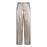 Pantaloni Donna in crêpe laminato oro