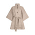 Cappotto Donna in lana con maniche a kimono Beige