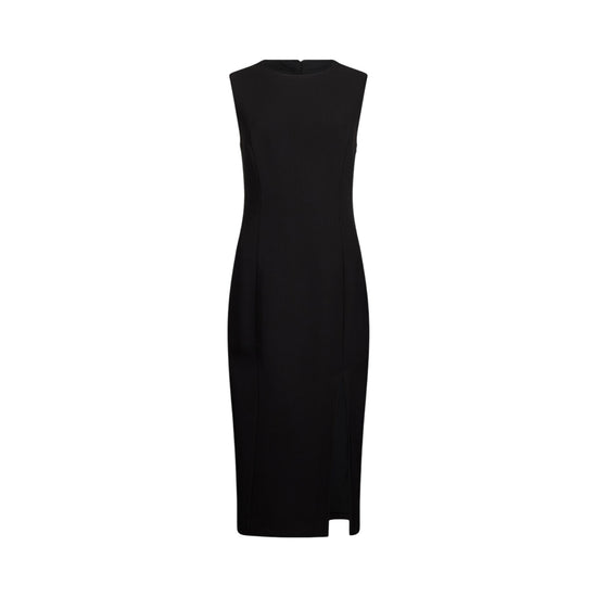 Abito a tubino Donna in cady Nero con spacco